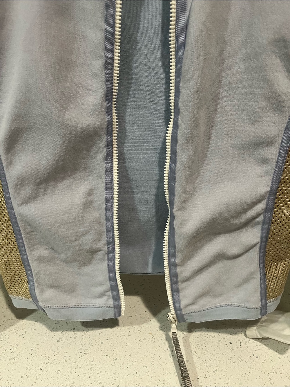 Prada Sport Y2K Ice Blue Jacket with Gold Mesh- US Size 4, Italian Size 40 - Picture 8 of 16